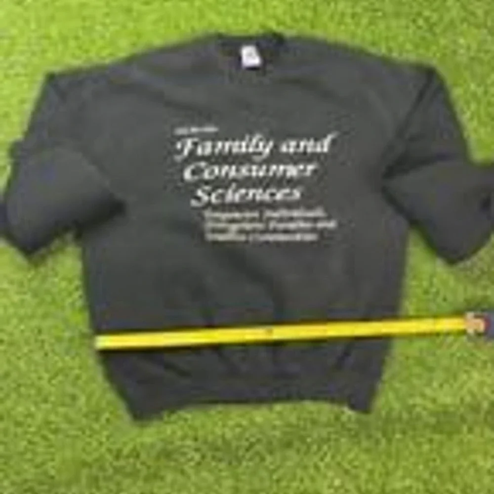 Jerzees Super Sweats XL Black Crewneck Family‎ Consumer Sciences USA VTG
